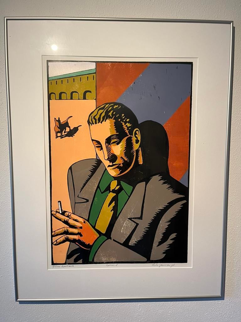 Leon Janssen ‘Zomer’ Houtsnede, Antiek en Kunst, Kunst | Litho's en Zeefdrukken, Ophalen