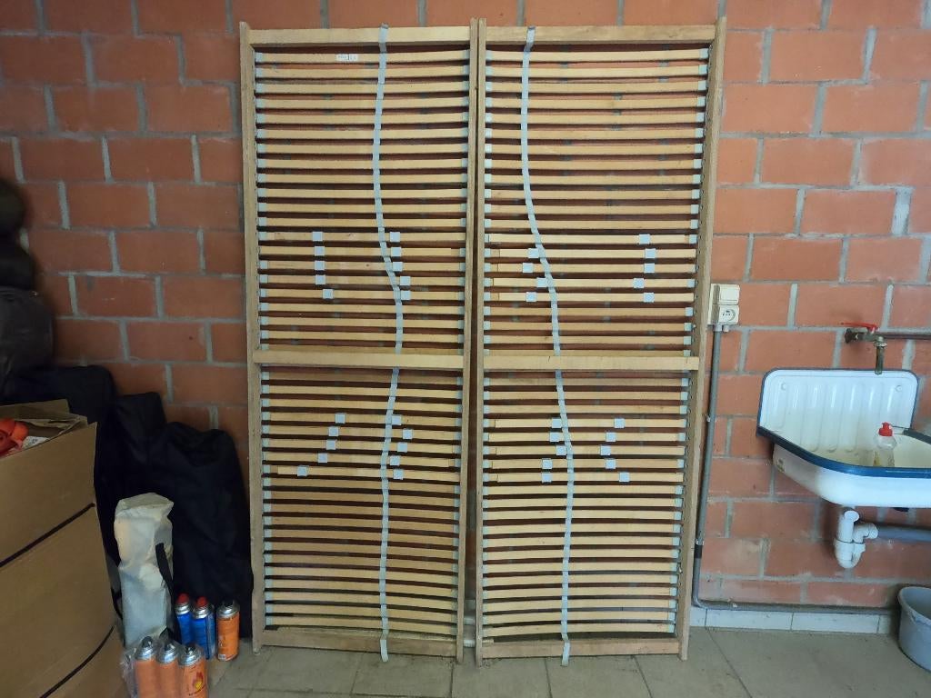 2 Laten bodem ikea 70x200 (140x200), Huis en Inrichting, Slaapkamer | Matrassen en Bedbodems, Ophalen, 70 cm of minder, Tweepersoons