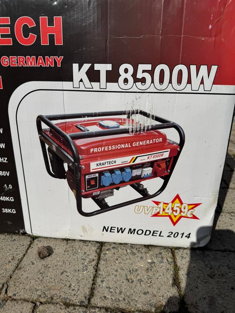 Kraftech KT 8500W generator, Ophalen, Nieuw