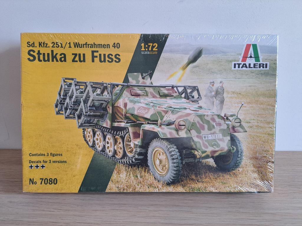 Italeri | 1:72 - Sd.Kfz. 251/1 Wurfrahmen 40 (Sealed), Hobby en Vrije tijd, Modelbouw | Auto's en Voertuigen, Italeri, Nieuw, Ophalen of Verzenden