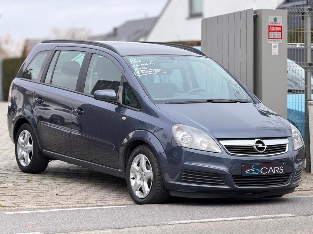 Opel Zafira 1.6i ** 135.000 km ** 7 Plaatsen ** Airco **, Auto's, 1600 cc, 7 zetels, Bedrijf, Electronic Stability Program (ESP)