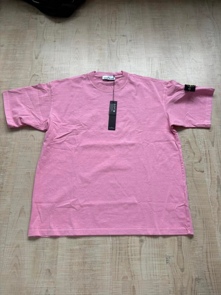 T-shirt Stone Island rose, Enlèvement ou Envoi, Comme neuf, Rose