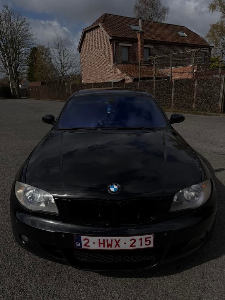 Bmw 118d, Auto's, BMW, Zwart, Zwart, Leder, 5 deurs