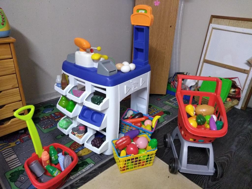 étal, Enlèvement, Utilisé, Plastique, Jouer à la cuisine