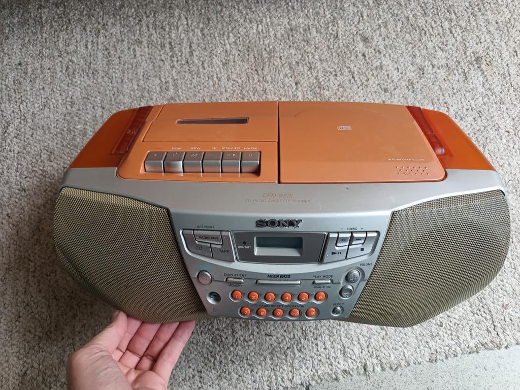 Sony CD Speler, Cassette Deck, Radio, Audio, Tv en Foto, Ophalen, Radio