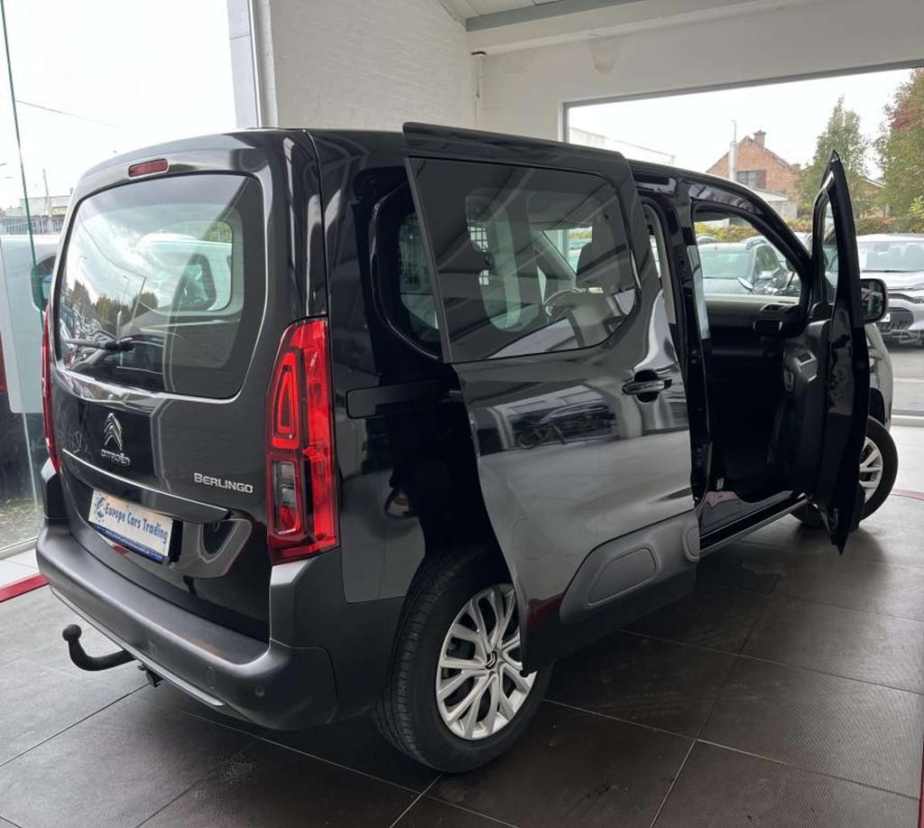 Citroën Berlingo 1.5 130CH BVA utilitaire 1ÈRE MAIN 20653, Automaat, Stof, Gebruikt, Zwart