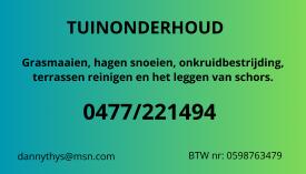 Tuinonderhoud, Tuinonderhoud of Snoeiwerk