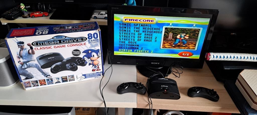 Sega méga drive mini 80 jeux inclus manettes, Enlèvement ou Envoi, Utilisé