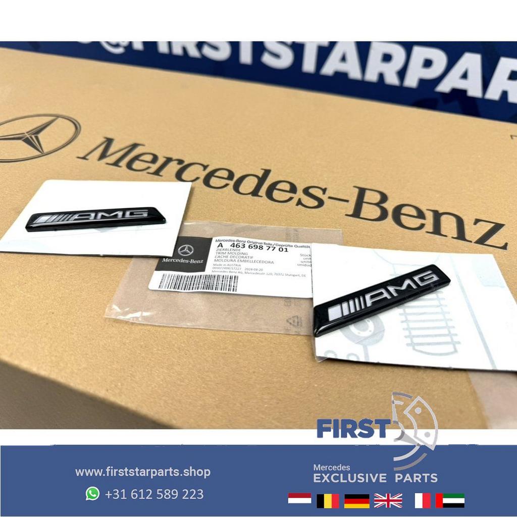 A4636987701 W463 G63 LOGO SET ZIJSCHERMEN LINKS+RECHTS G KLA, Auto-onderdelen, Gebruikt, -, Ophalen of Verzenden, -