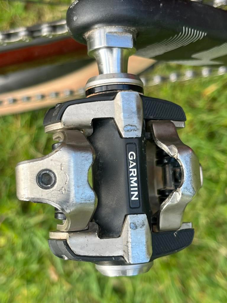 Garmin Rally XC100 Power meter pedalen, Fietsen en Brommers, Fietsonderdelen, Gebruikt, Crankstel of Pedalen, Aluminium, Gravelbike