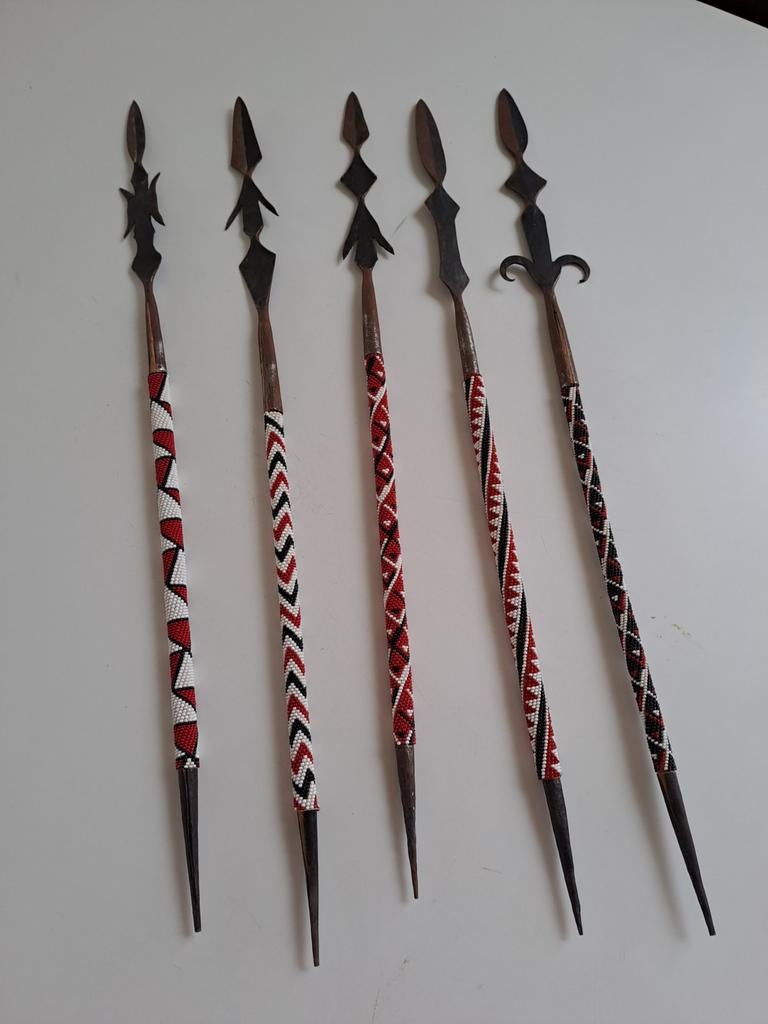 Afrikaanse decoratieve speren. 60 cm, Antiek en Kunst, Ophalen