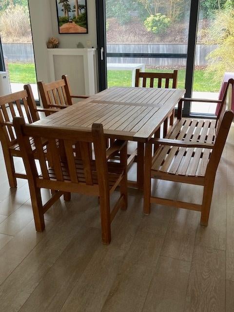 Ensemble de Jardin en TECK - BARLOW TYRIE, Chaise, 8 places, Utilisé, Sets de jardin