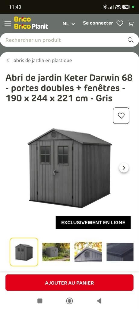 Abris de jardin, Enlèvement