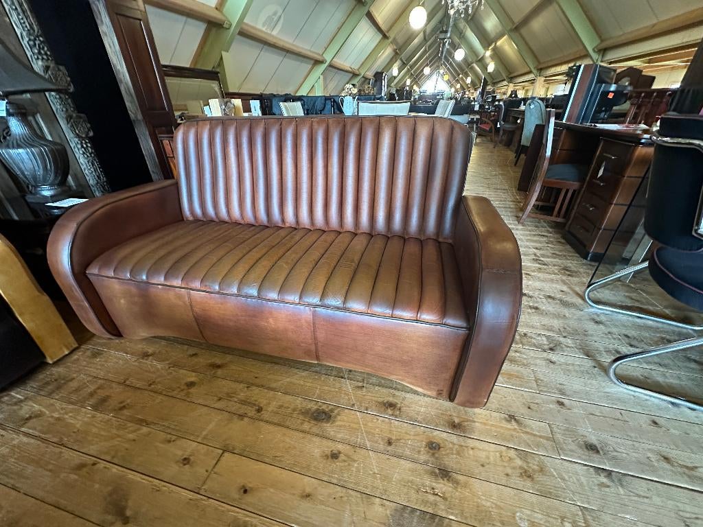 Canapé Art Déco Jan Frantzen — Peau de mouton française, Maison & Meubles, Canapés | Salons, Enlèvement, Utilisé, Art Deco, Bois