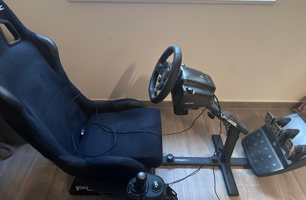 PlaySeat Alcantara + Logitech G923 + Logitech Shifter, Games en Spelcomputers, Spelcomputers | Sony Consoles | Accessoires, Ophalen