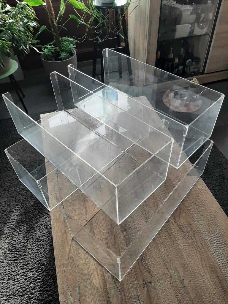 4 plexi bakken 60 x 24 x 20 cm, Ophalen, Zo goed als nieuw