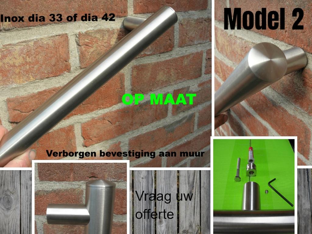 inox trapleuningen OP MAAT - rvs leuning - inox handreling, Doe-het-zelf en Bouw, Ladders en Trappen, Ophalen, Nieuw, Trap, 4 meter of meer