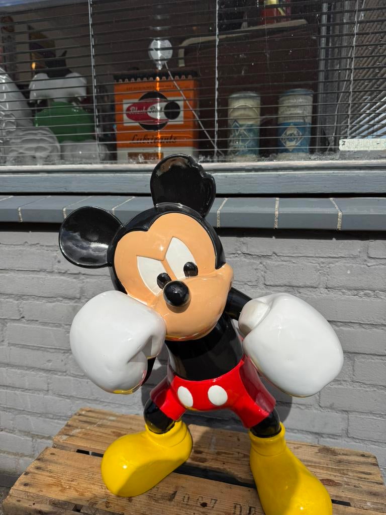 Mickey Mouse beeld als bokser, Verzamelen, Ophalen, Mickey Mouse, Zo goed als nieuw