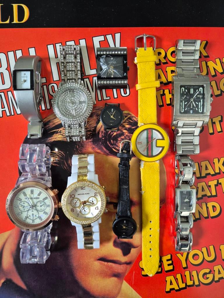Partij horloges lot watches verzameling collectie, Handtassen en Accessoires, Overige merken, Staal, Gebruikt, Staal