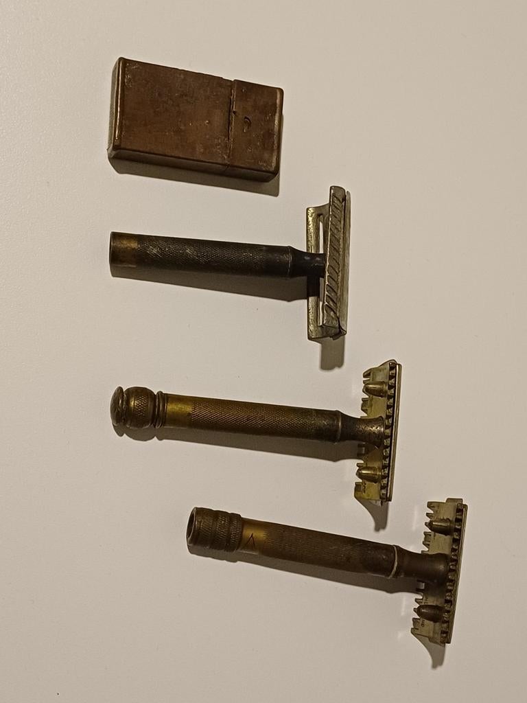 US Gillette scheermesjes british made met doosje, Ophalen of Verzenden