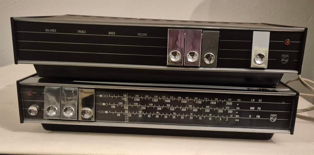 Vintage hifi set philips 22rh580 + 22rh690, Ophalen, Gebruikt