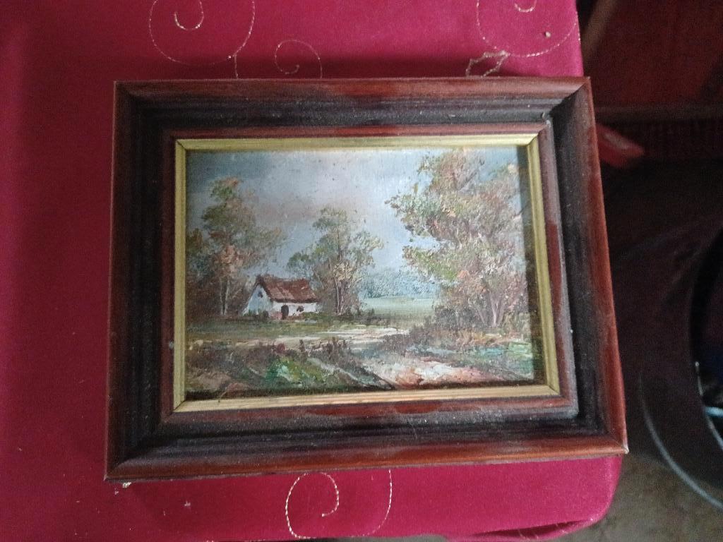 2026040: landschapsschilderij (2), Antiquités & Art, Enlèvement ou Envoi