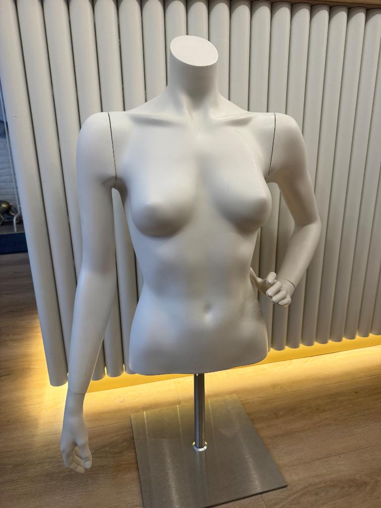 Etalagepop torso - wit, Ophalen, Gebruikt, Paspop