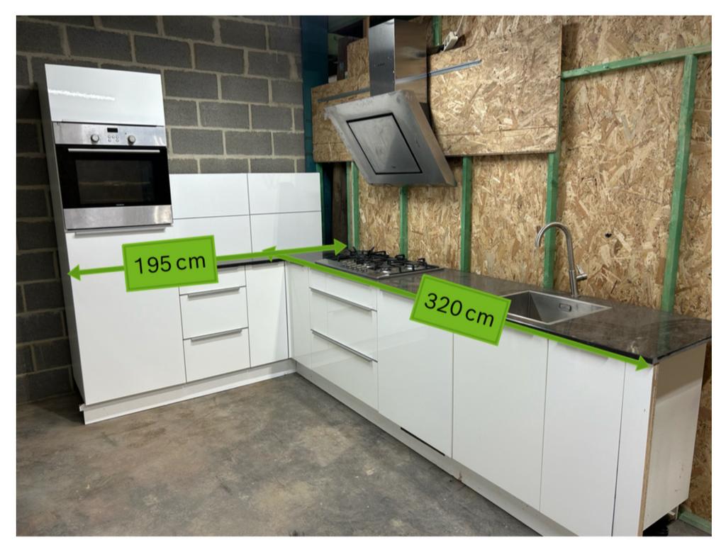 #12 Prachtige complete keuken met witte lak, Ophalen of Verzenden, Gebruikt