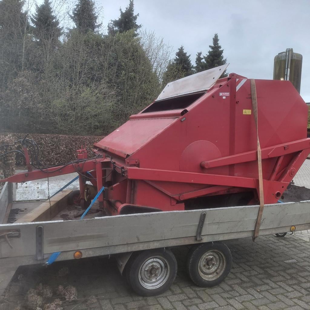 Professionele bladveger / gazonveger, Ophalen