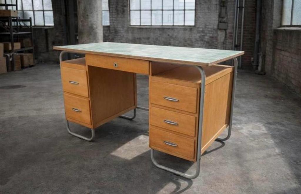 Mooie vintage Obumex bureau, Ophalen, Zo goed als nieuw