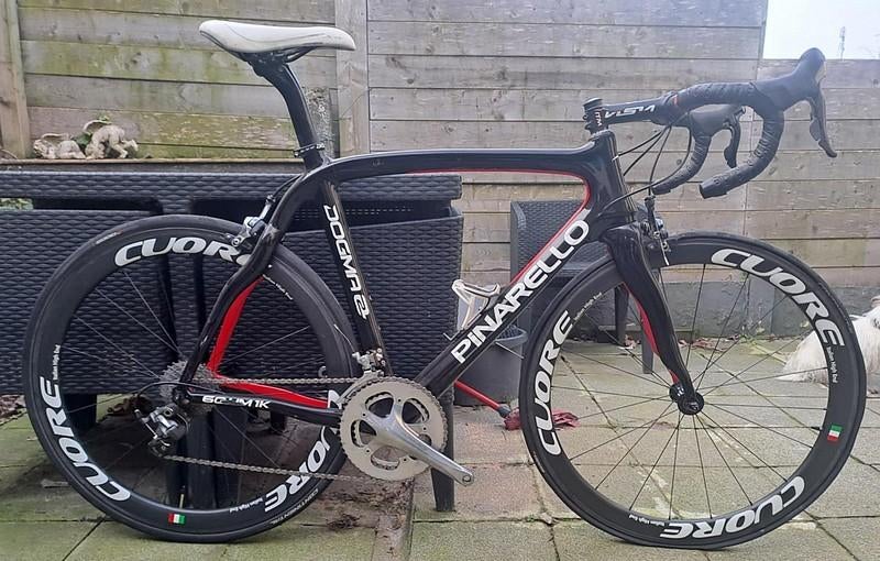 PINARELLO DOGMA m/z wielen, maat 56., Enlèvement, Comme neuf