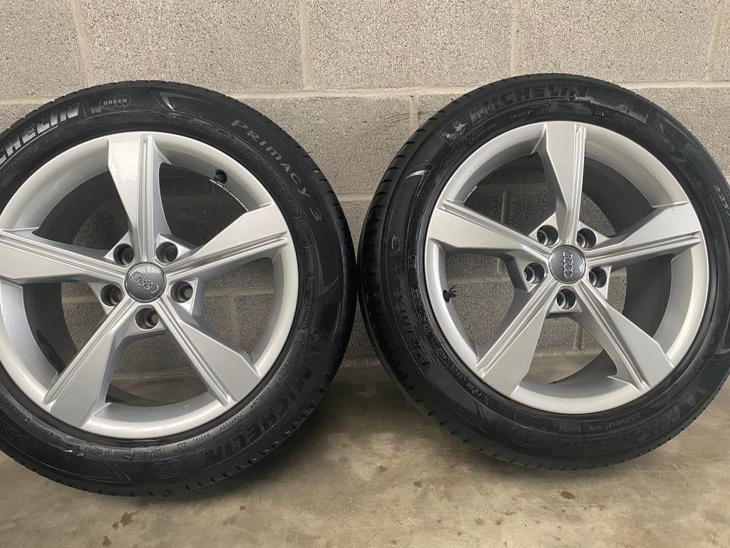 Jantes Audi 17 pouces avec pneus Michelin, Pneus et Jantes, Véhicule de tourisme, Pneus été, 17 pouces