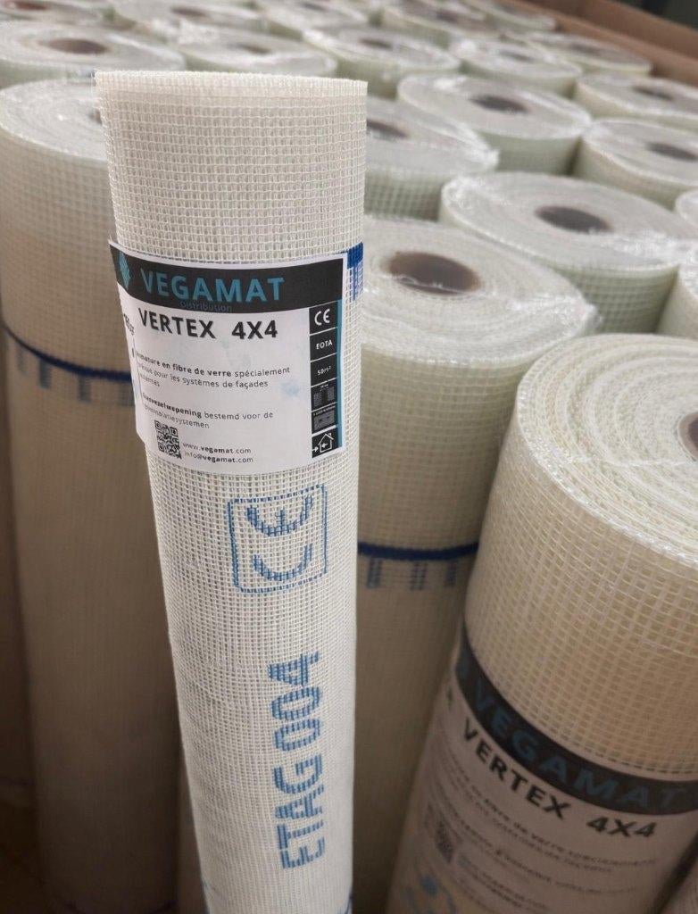 vertex 1mx50m 4x4 Treillis fibre de verre façade, Services & Professionnels, Plâtre