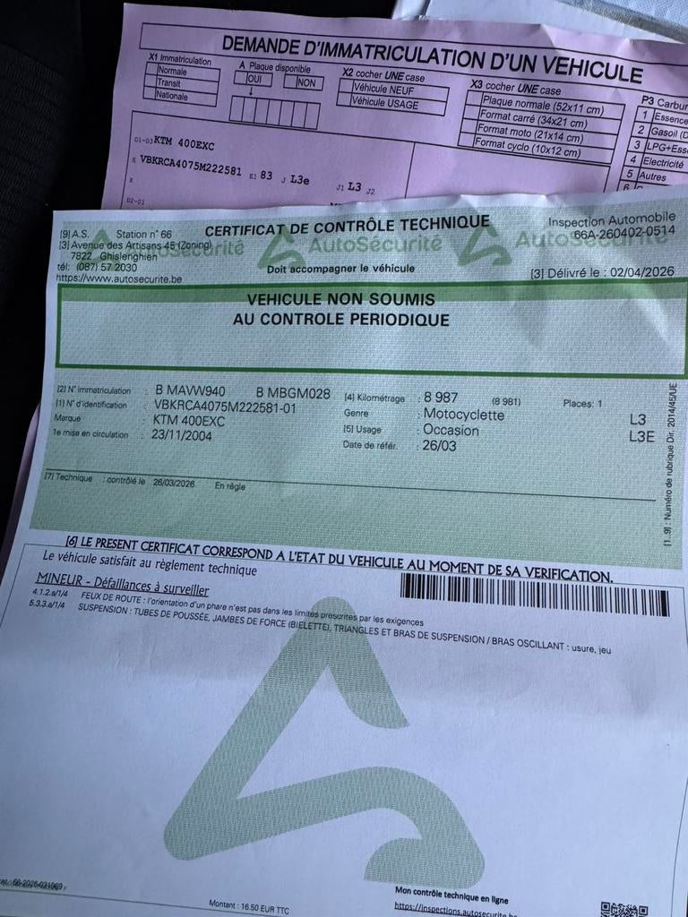 Ktm 400 exc, Fietsen en Brommers, Brommers | Crossbrommers, Ophalen