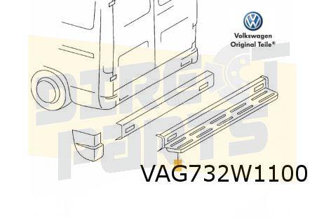 Volkswagen LT (10/96-7/06) Achterbumper (met opstap) (B41 sa, Neuf, Arrière, Volkswagen, -
