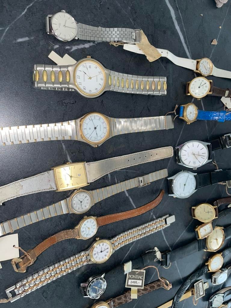 Lott met antiek horloge’s & horlogebandjes, Handtassen en Accessoires, Horloges | Dames, Ophalen of Verzenden, Zo goed als nieuw