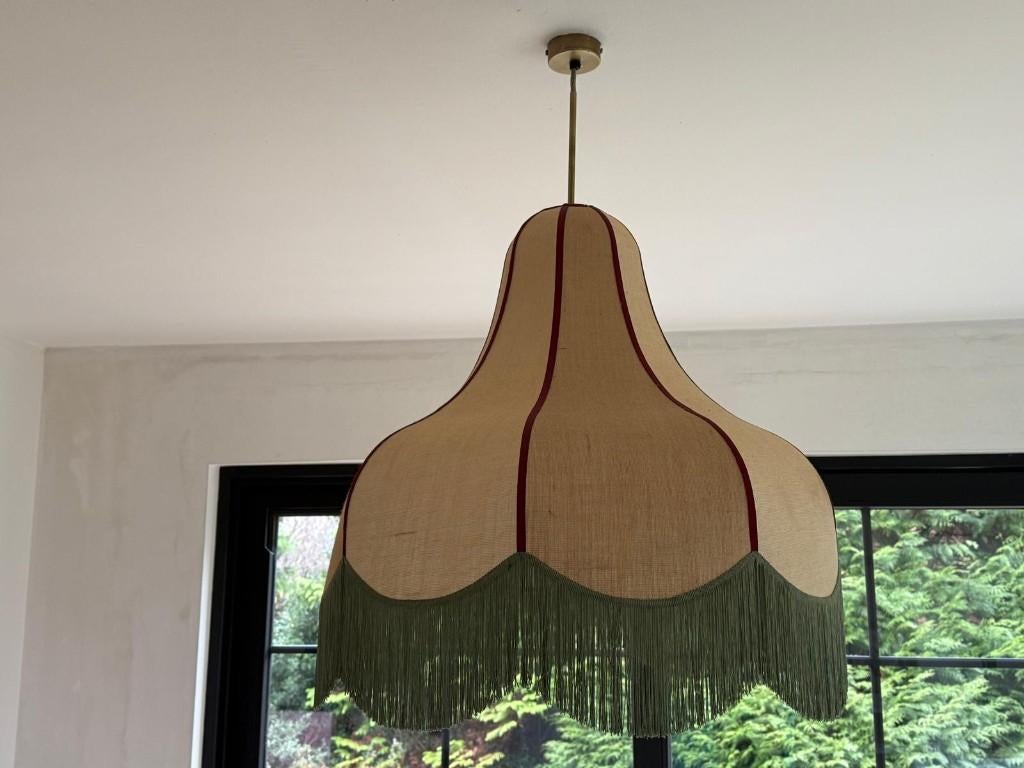 Splendide lustre bohème 70cm, Enlèvement, Comme neuf, Tissus, Bohème