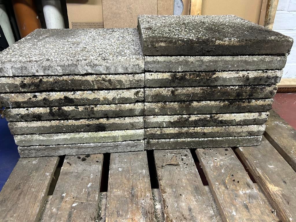 Carreaux de gravier gratuits 40x40 q 15 pièces, Gravier, Tuiles de terrasse, Enlèvement, Utilisé