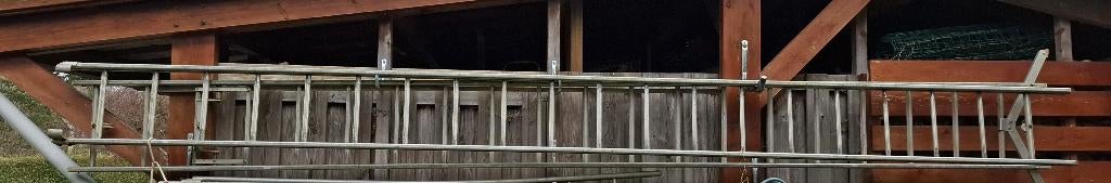 Echelle professionnelle 2 x 5 mètres, Bricolage & Construction, Enlèvement, Utilisé, Échelle, 4 mètres ou plus