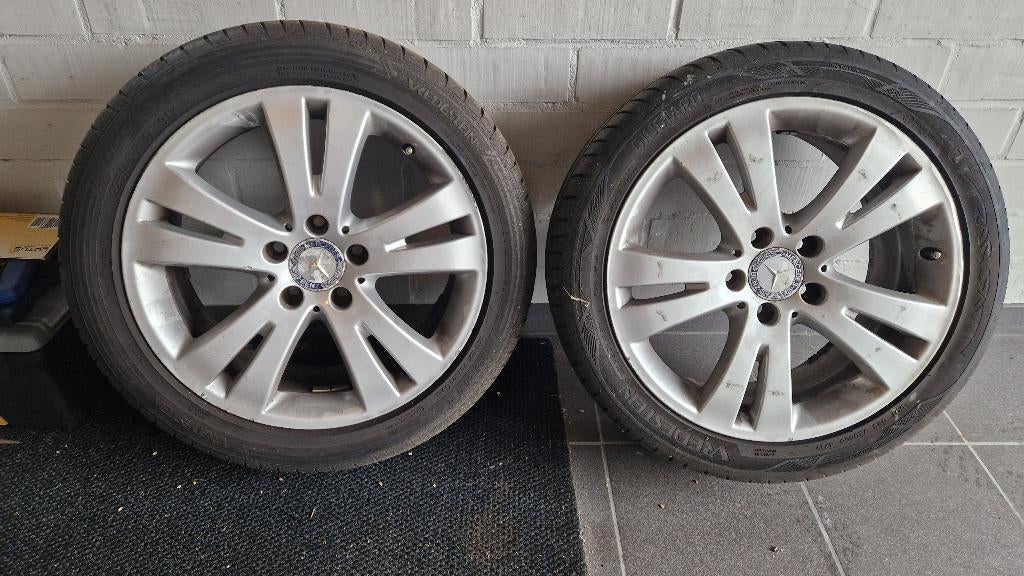 Mercedes wielen 4 x 17inc, Auto-onderdelen, Banden en Velgen, Ophalen, Gebruikt, Banden en Velgen, 17 inch