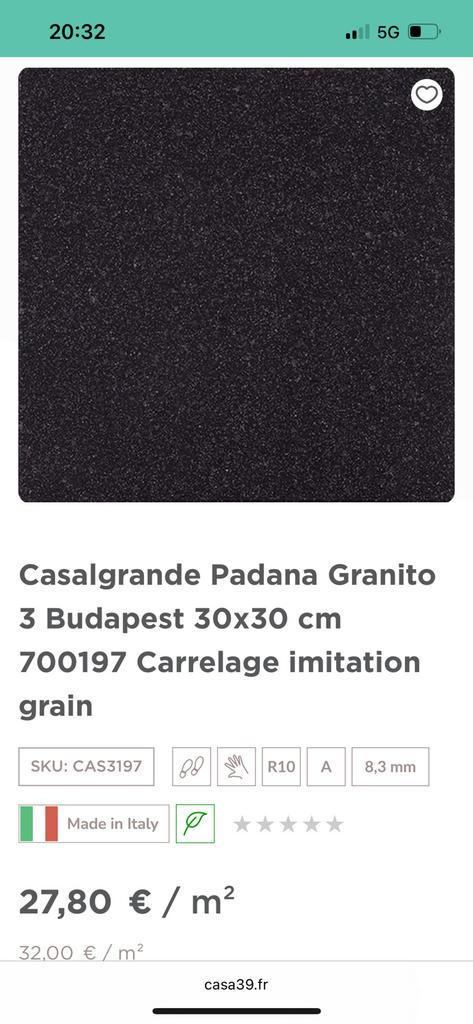 Carrelage, Casalgrande Padana Granito 3 Budapest, Enlèvement, Comme neuf