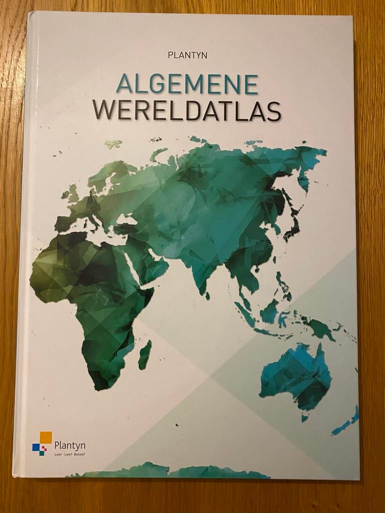 Algemene Wereldatlas (Plantyn) – schoolatlas – goede staat, Boeken, Atlassen en Landkaarten, Zo goed als nieuw, Landkaart, Wereld
