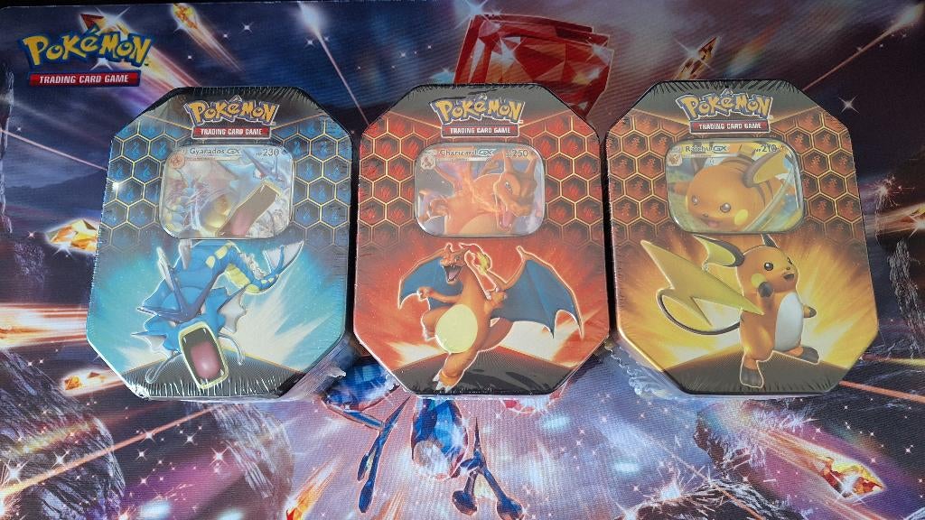 Pokemon Hidden Fates tins! (1st PRINT), Ophalen of Verzenden, Nieuw, Overige typen, Foil