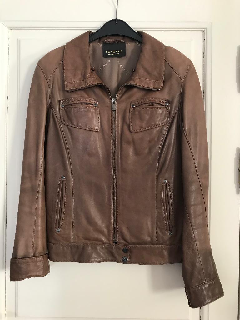 Vestje in mooi soepel leder, Taille 42/44 (L), Comme neuf, Brun, Oakwood