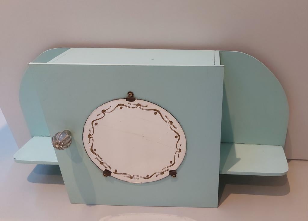 Prachtig vintage apothekers/badkamerkastje, Ophalen