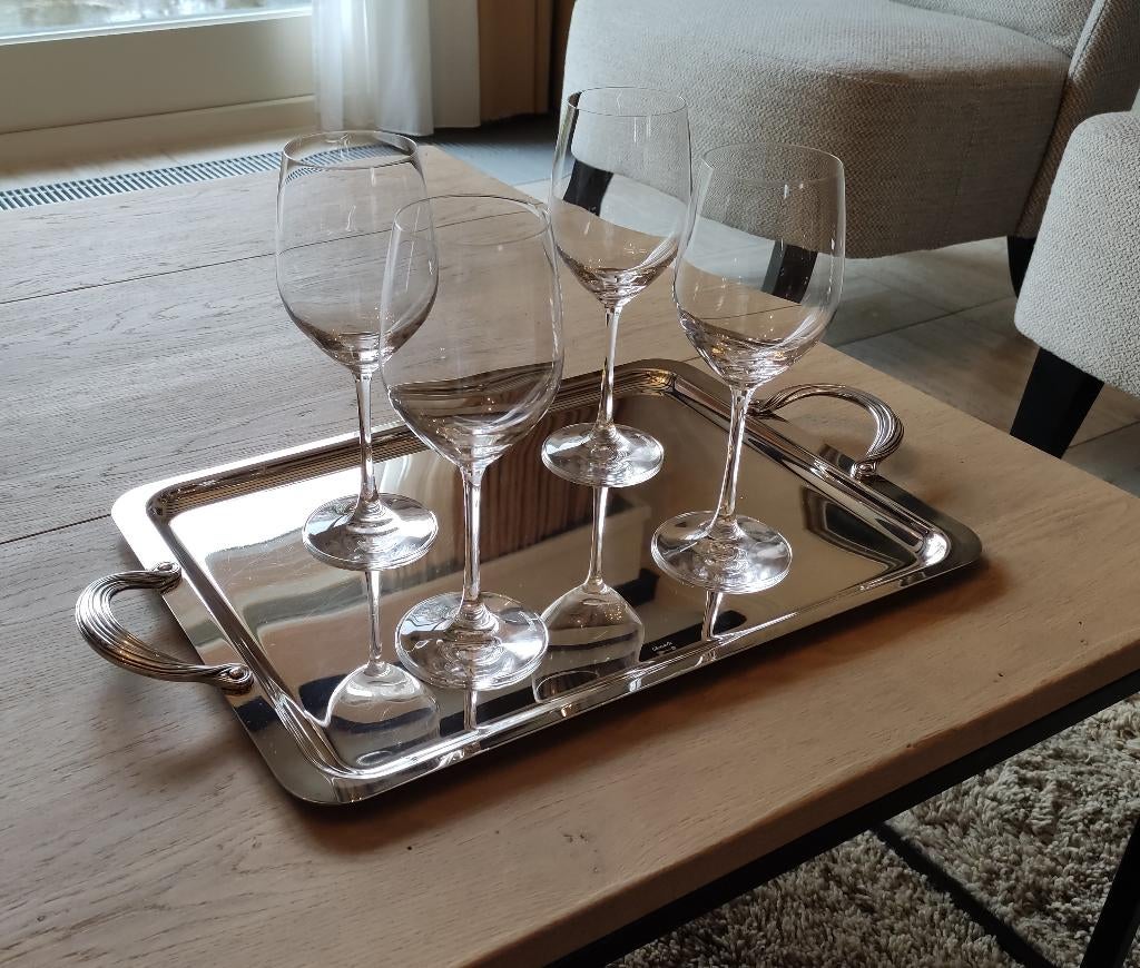 Plateau Christofle 43 x 31 cm, Maison & Meubles, Enlèvement, Utilisé, Rectangulaire, Métal