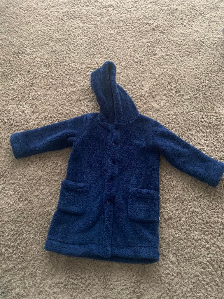 Badjas Woody donkerblauw 4 jaar, Kinderen en Baby's, Nacht- of Onderkleding, Verzenden, Jongen of Meisje, Zo goed als nieuw