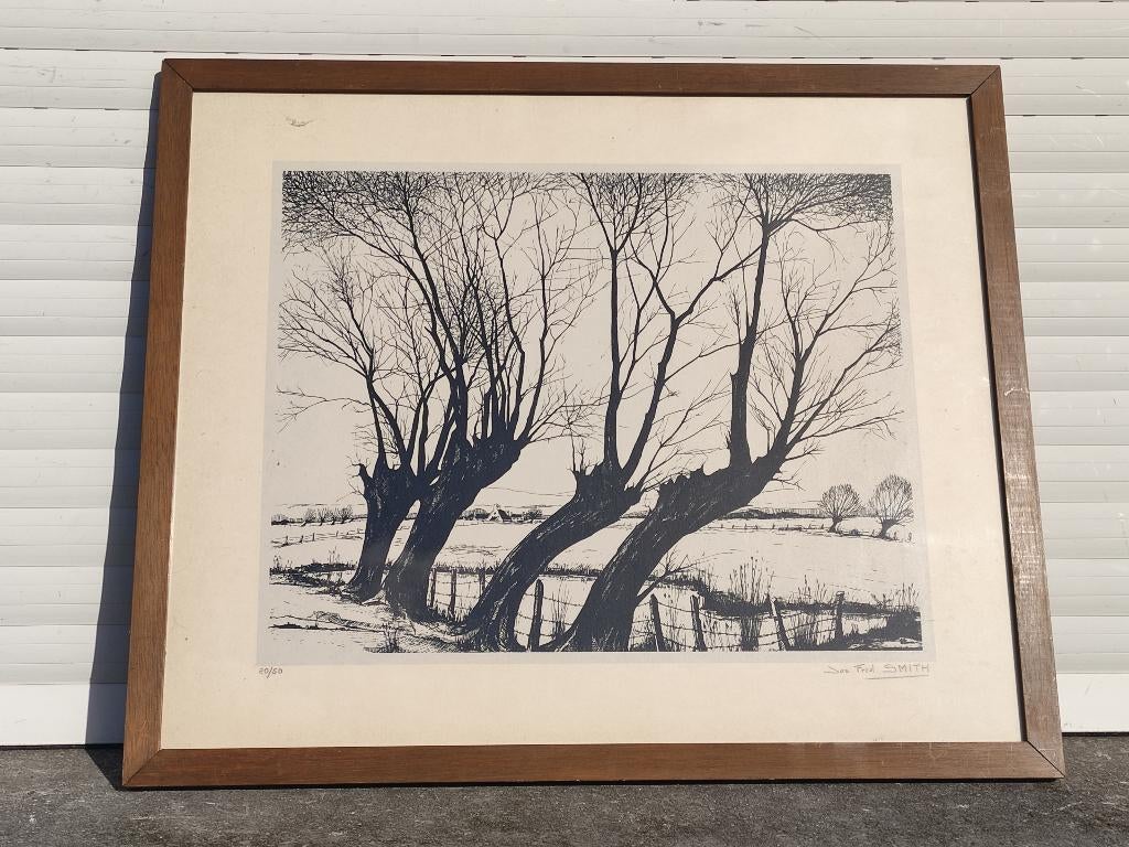 Lithographie signe Jos Fred smith, Antiek en Kunst, Ophalen of Verzenden