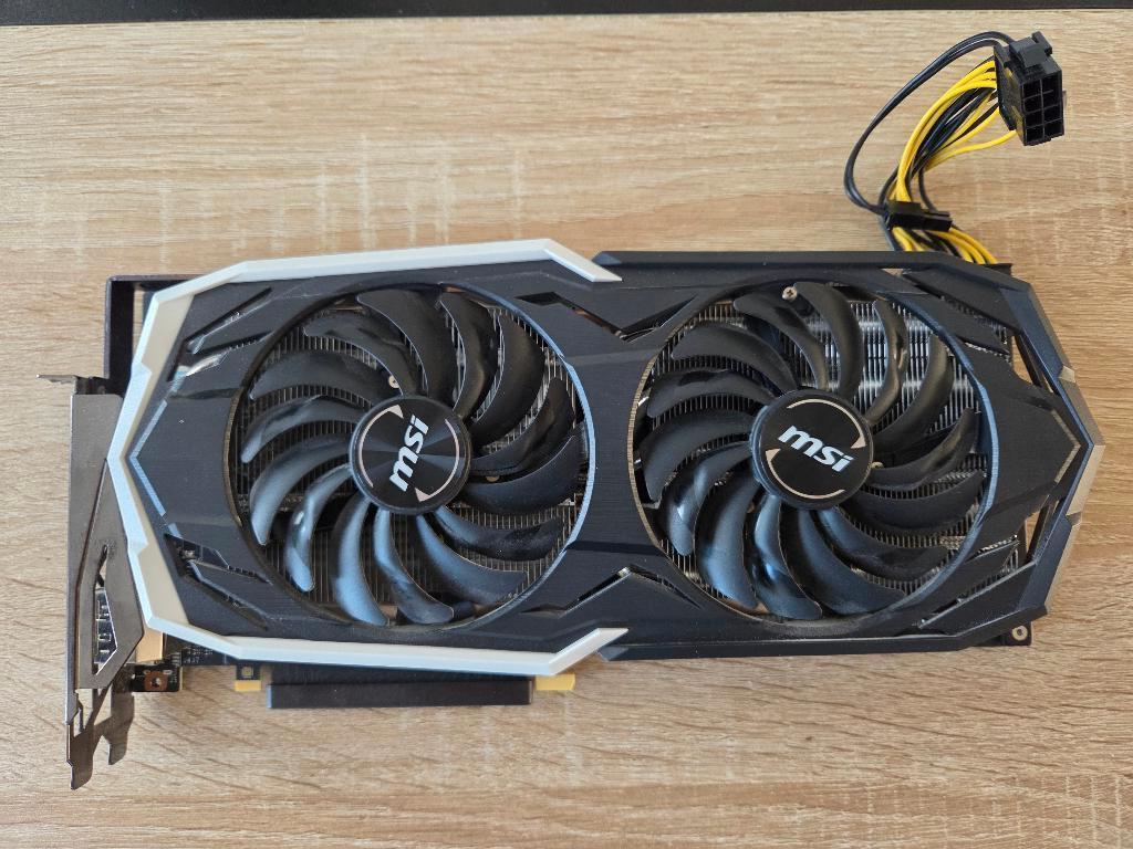 Grafische kaart Msi Geforce Rtx 2070 Armor 8GB OCv1, PCI-Express 3, GDDR6, Enlèvement, Utilisé