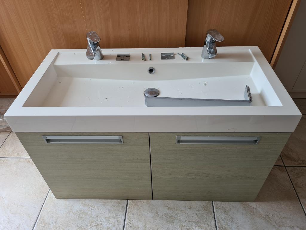 Ensemble de meubles de salle de bain, Maison & Meubles, Salle de bain | Meubles de Salle de bain, Utilisé, Meuble lavabo, Moins de 100 cm